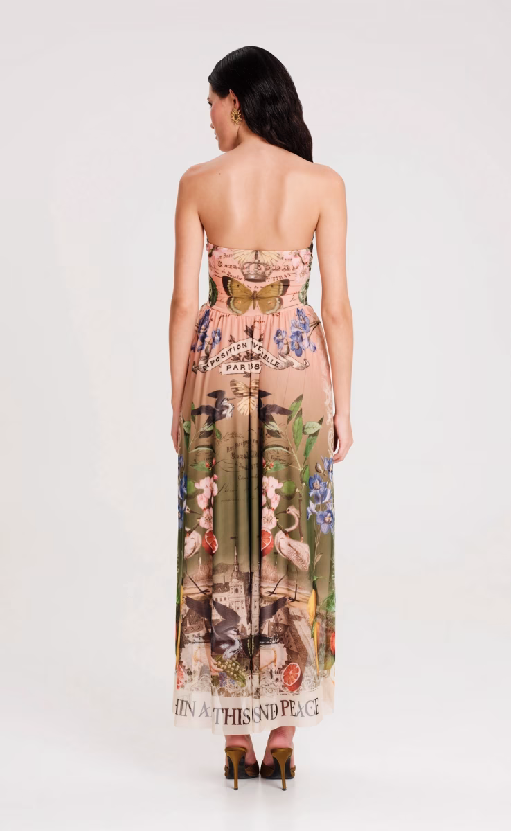CITRUS LONG DRESS-MESH