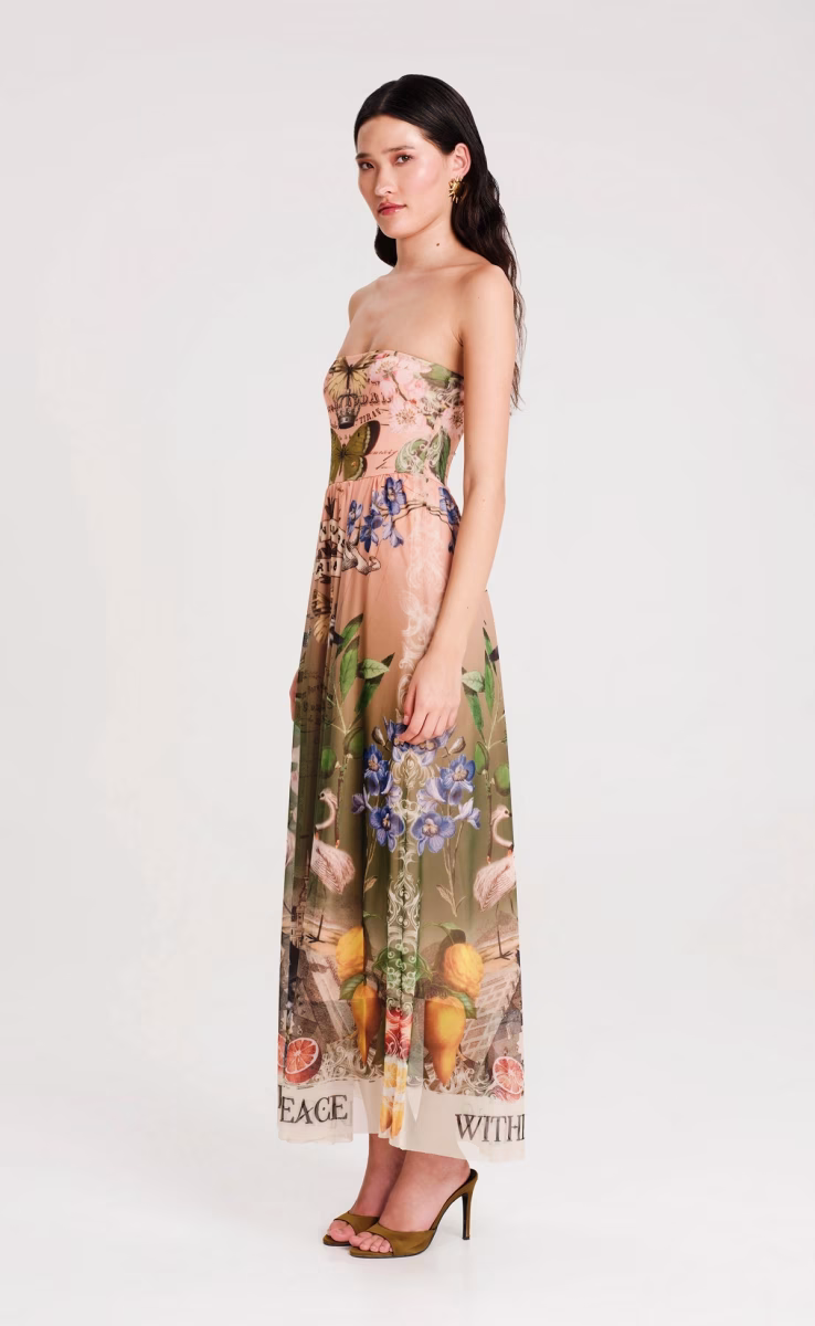CITRUS LONG DRESS-MESH