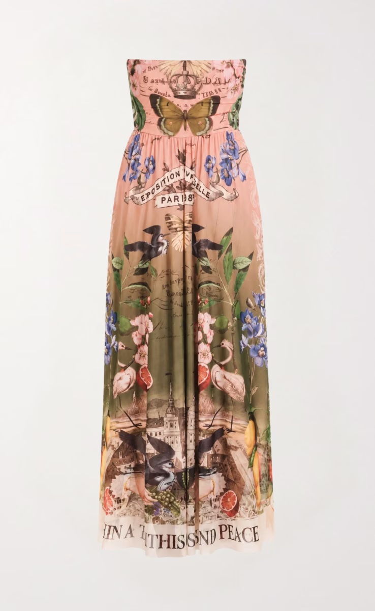 CITRUS LONG DRESS-MESH
