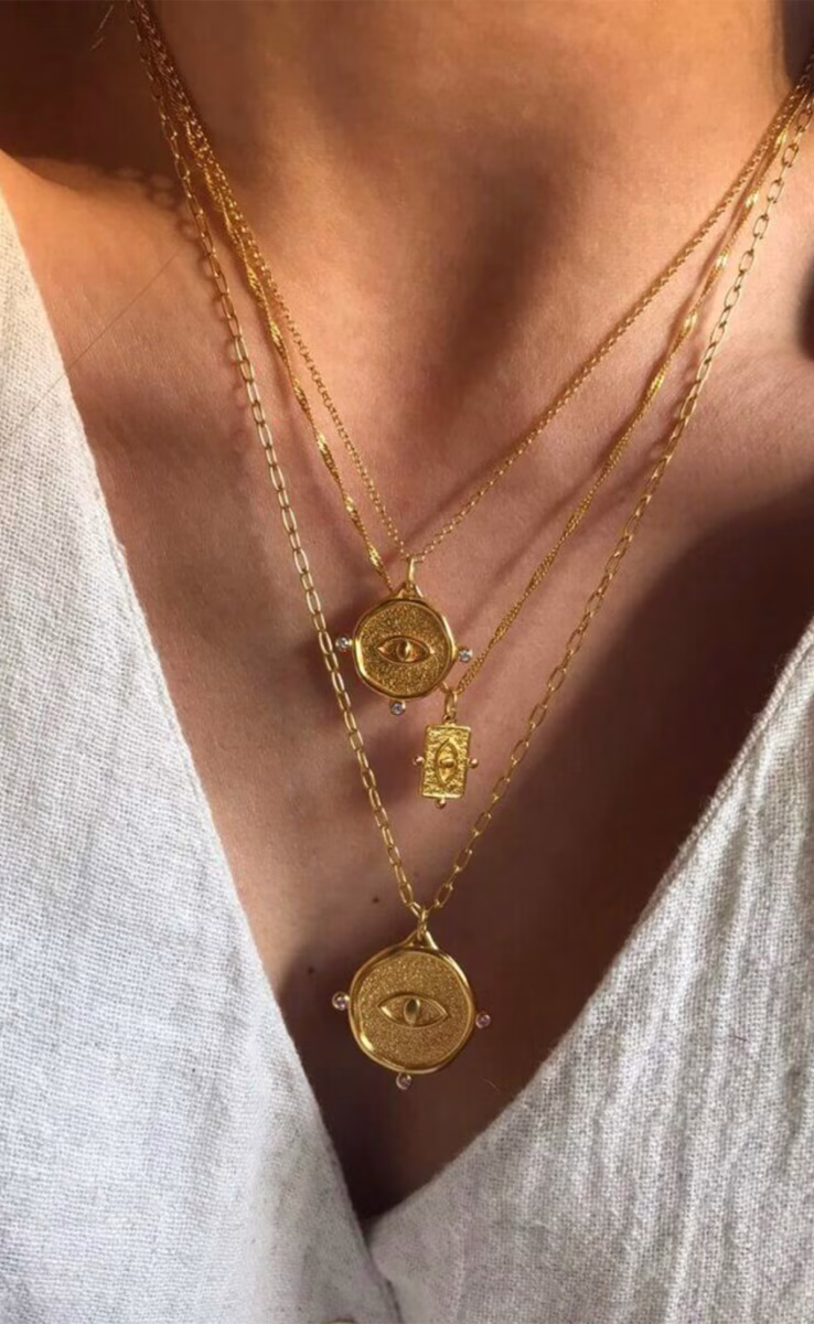 ΚΟΛΙΕ ΜΙΚΡΟ EYE TALISMAN ΛΕΥΚΟ ΖΙΡΓΚΟΝ