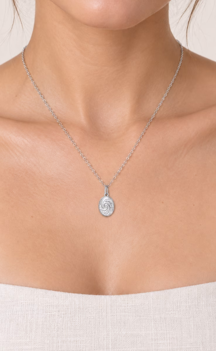 MILKY WAY MINI CHARM THIN CHAIN STERLING SILVER