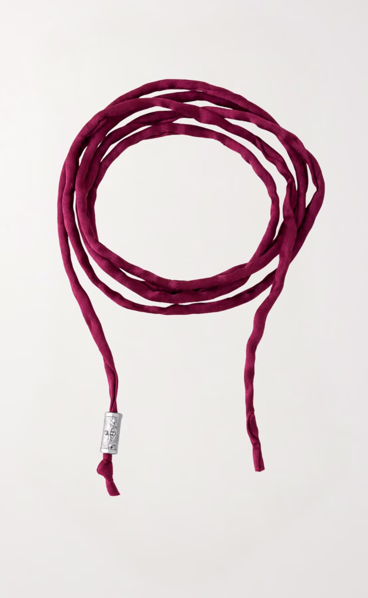 ΚΟΛΙΕ/ΒΡΑΧΙΟΛΙ EYE CHARM BURGUNDY ΑΣΗΜΙ