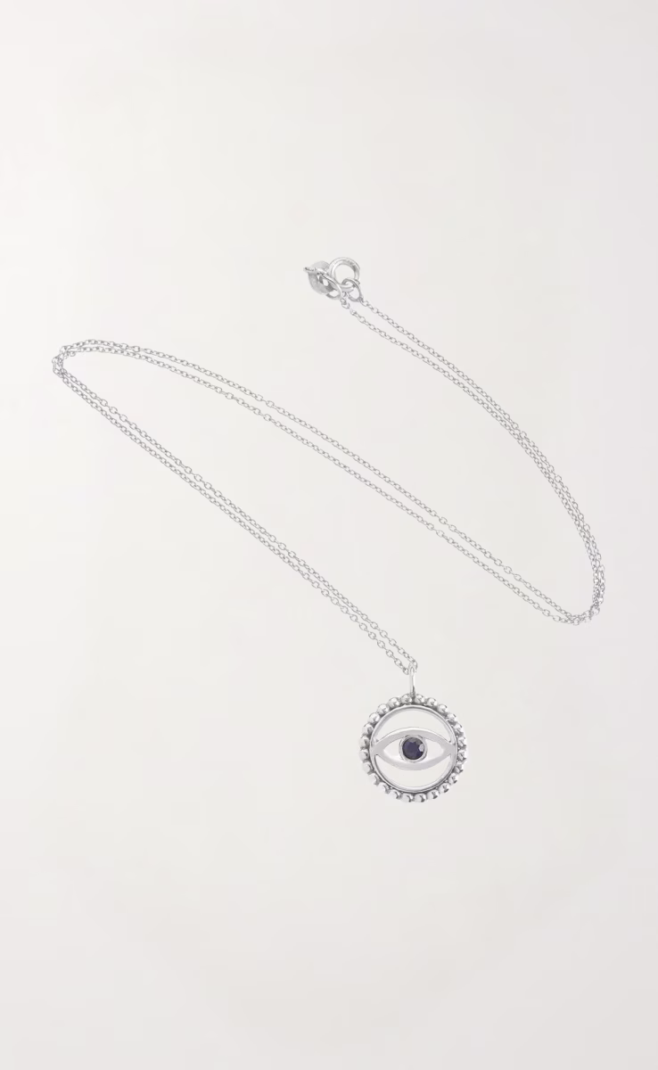 SPIRIT EYE PENDANT NECKLACE SILVER