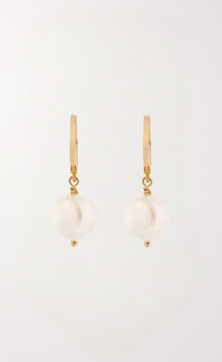BIG PEARLS HOOPS