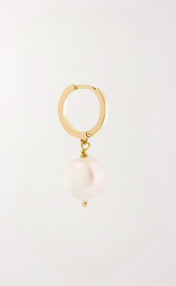BIG PEARLS HOOPS