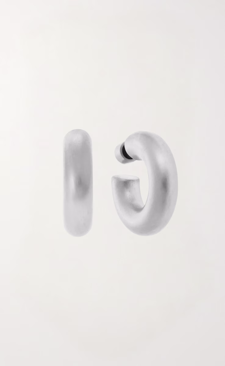 BUBBLE HOOPS SILVER