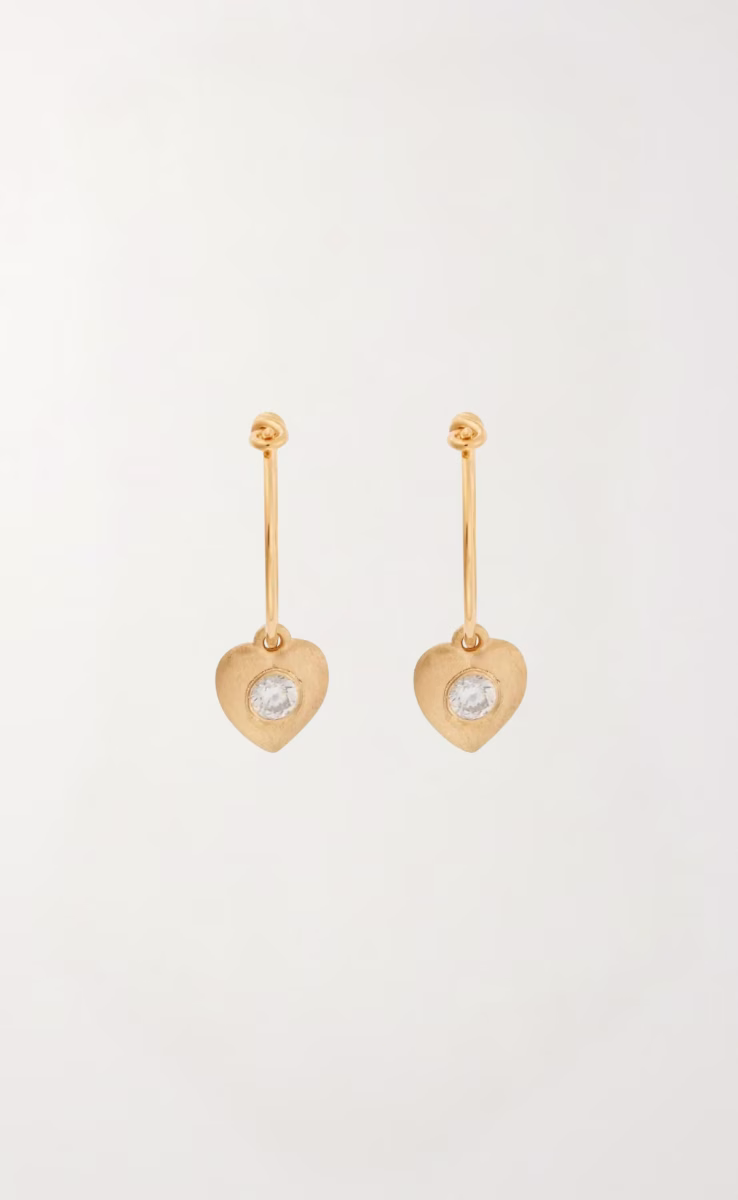 LOVE HEART EYE SLIM HOOPS