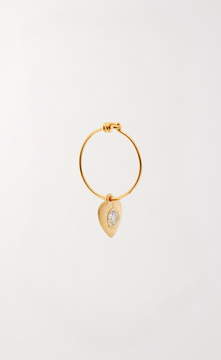 LOVE HEART EYE SLIM HOOPS