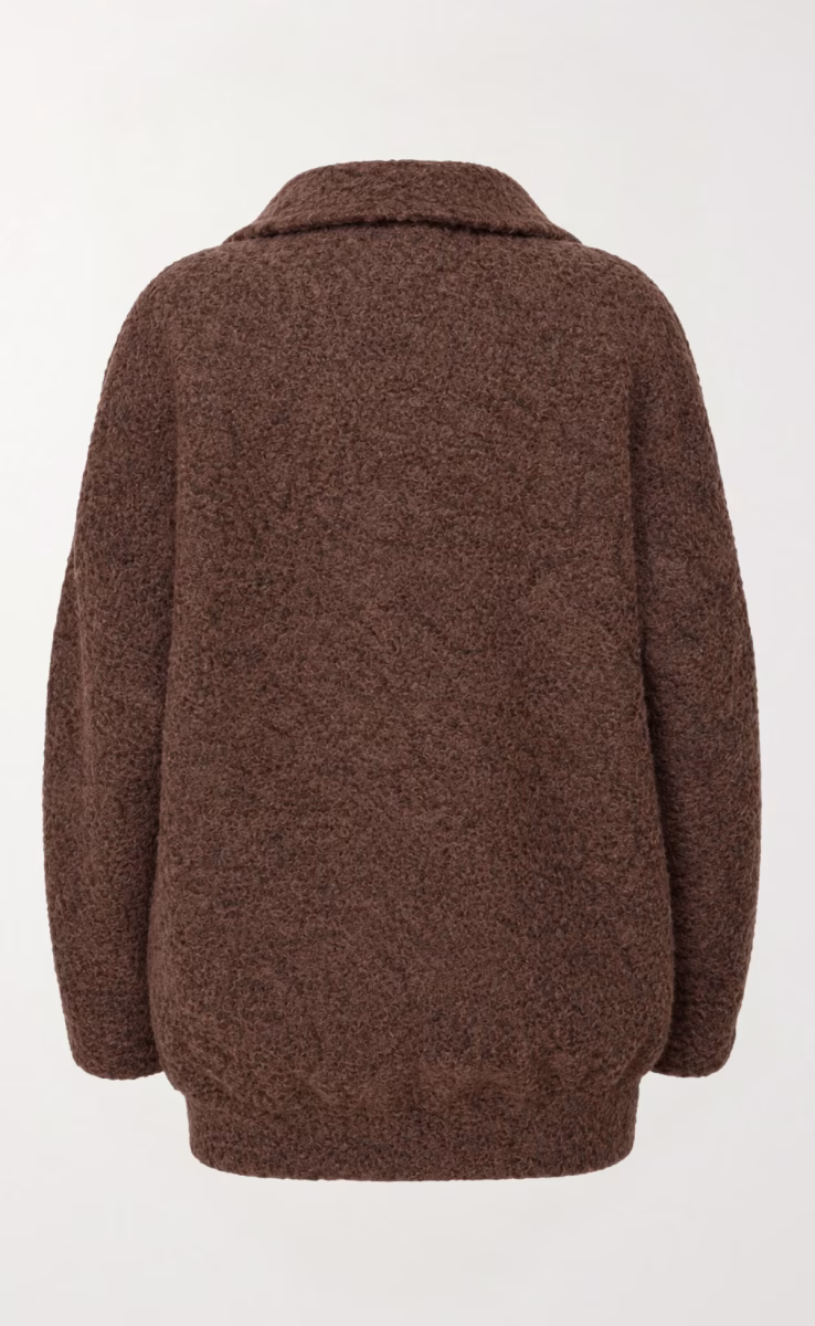 KNIT CARDIGAN BROWN