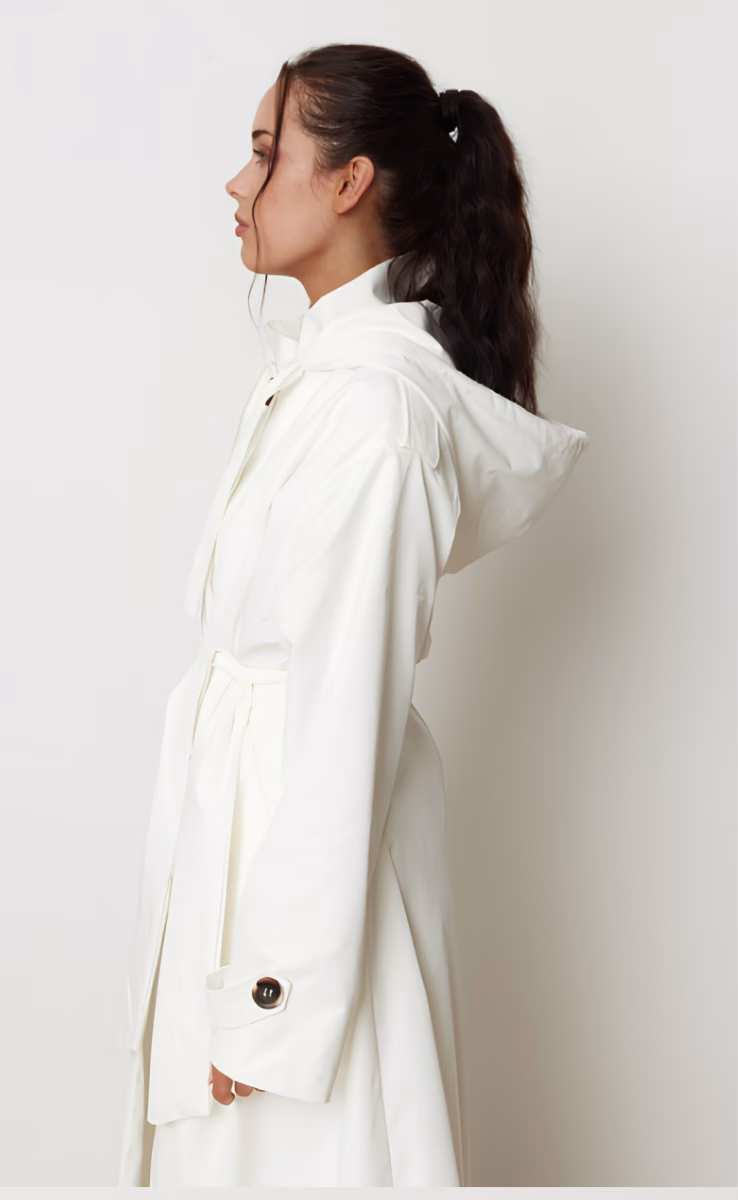 LINEAR COAT WHITE