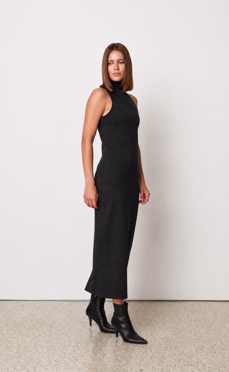 SHAPE DRESS DARK GREY