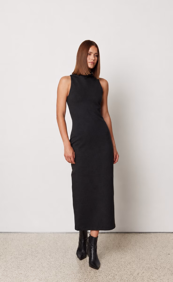 SHAPE DRESS DARK GREY