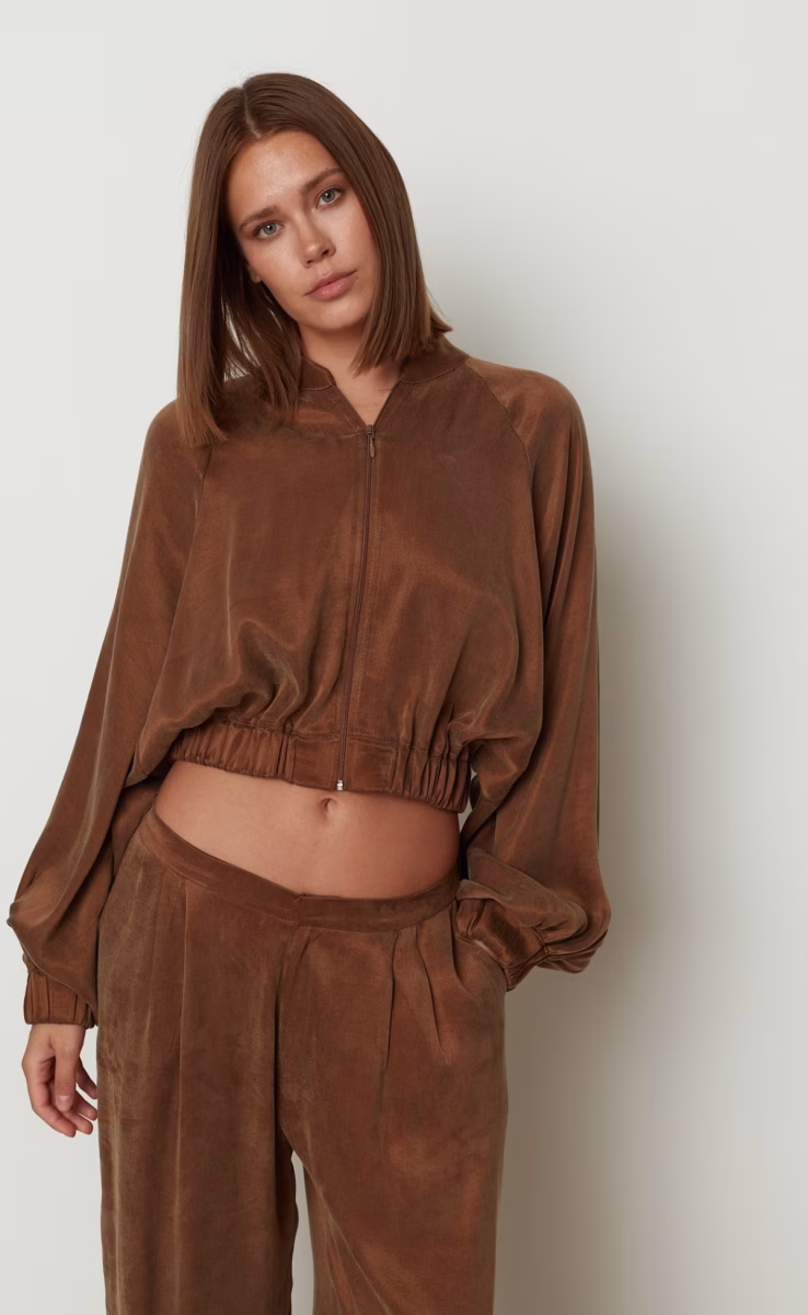 ICON BOMBER JACKET CHOCOLATE