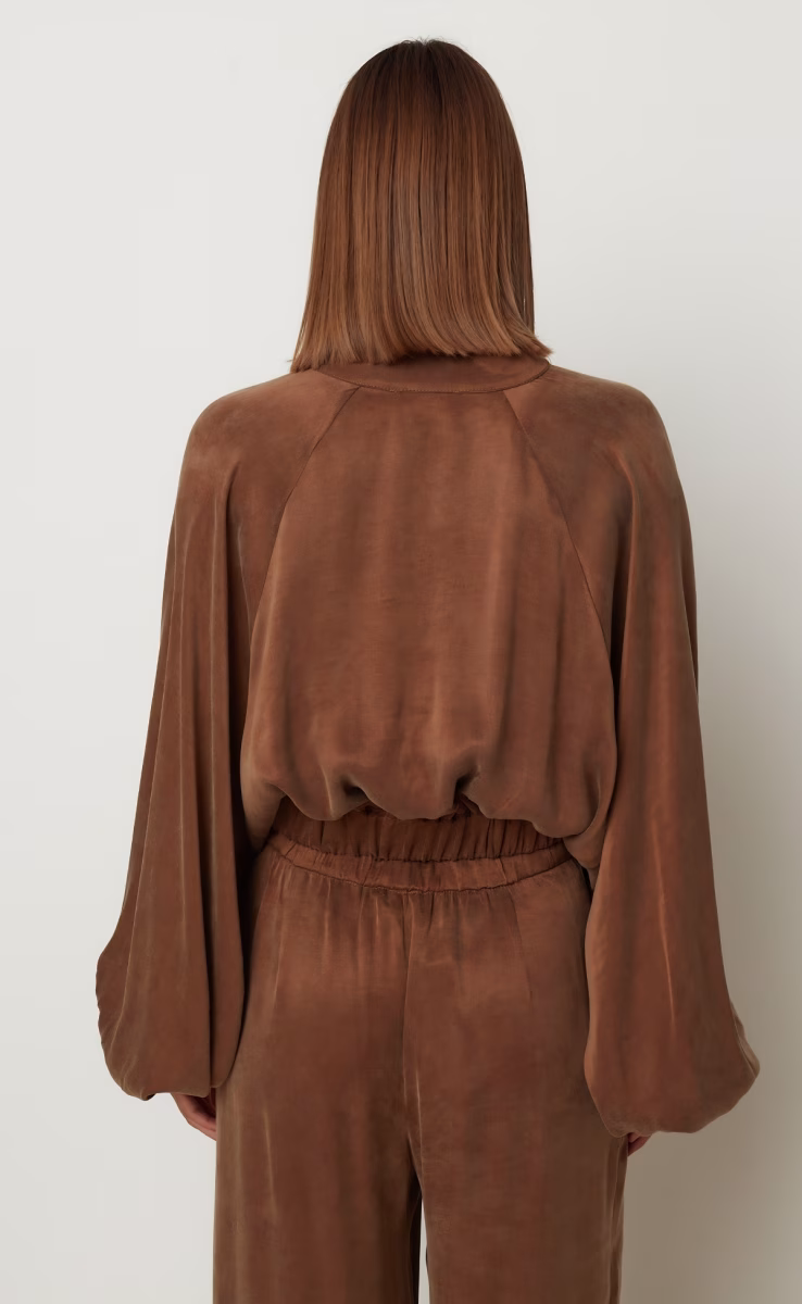 ICON BOMBER JACKET CHOCOLATE
