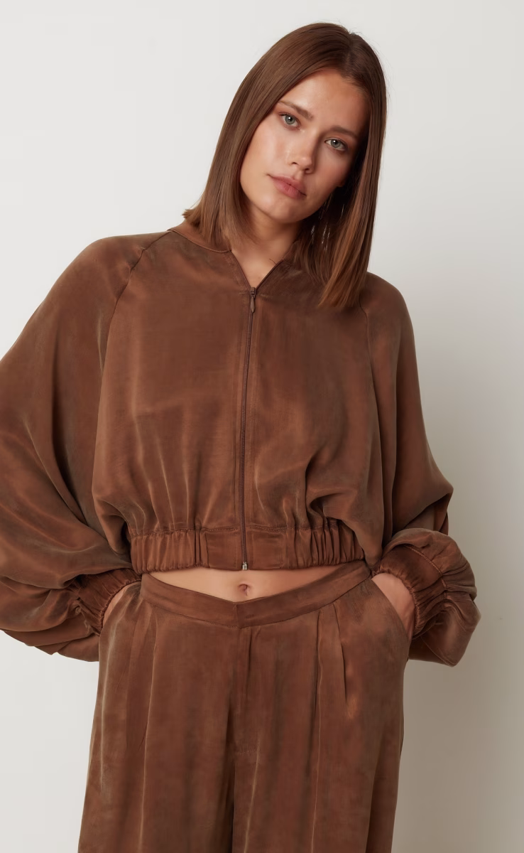 ICON BOMBER JACKET CHOCOLATE
