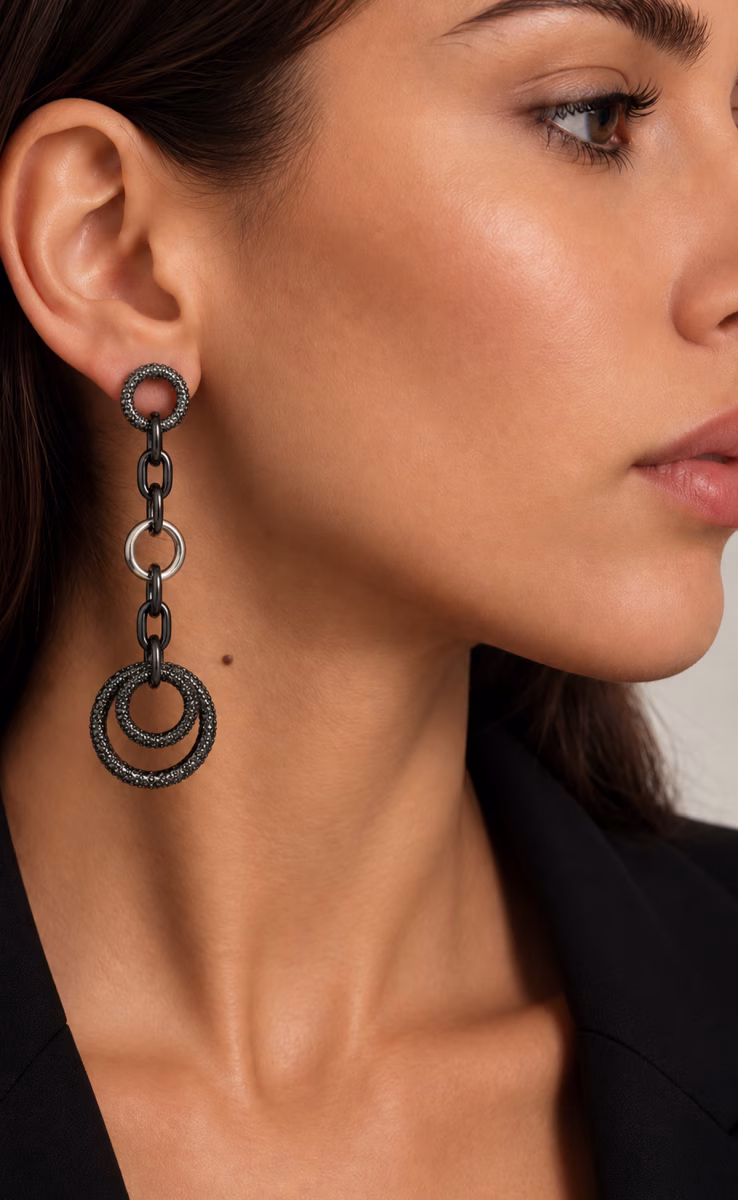 SILVER EARRINGS K.AND