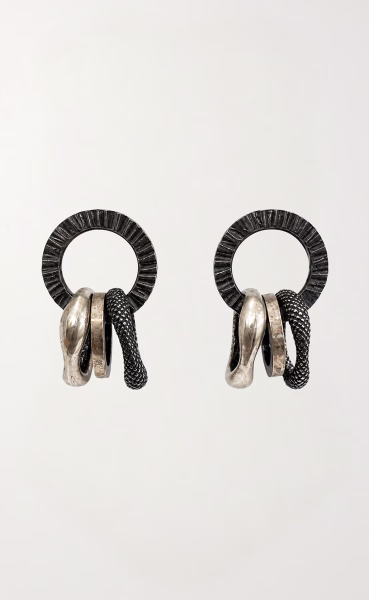 SILVER EARRINGS K.AND