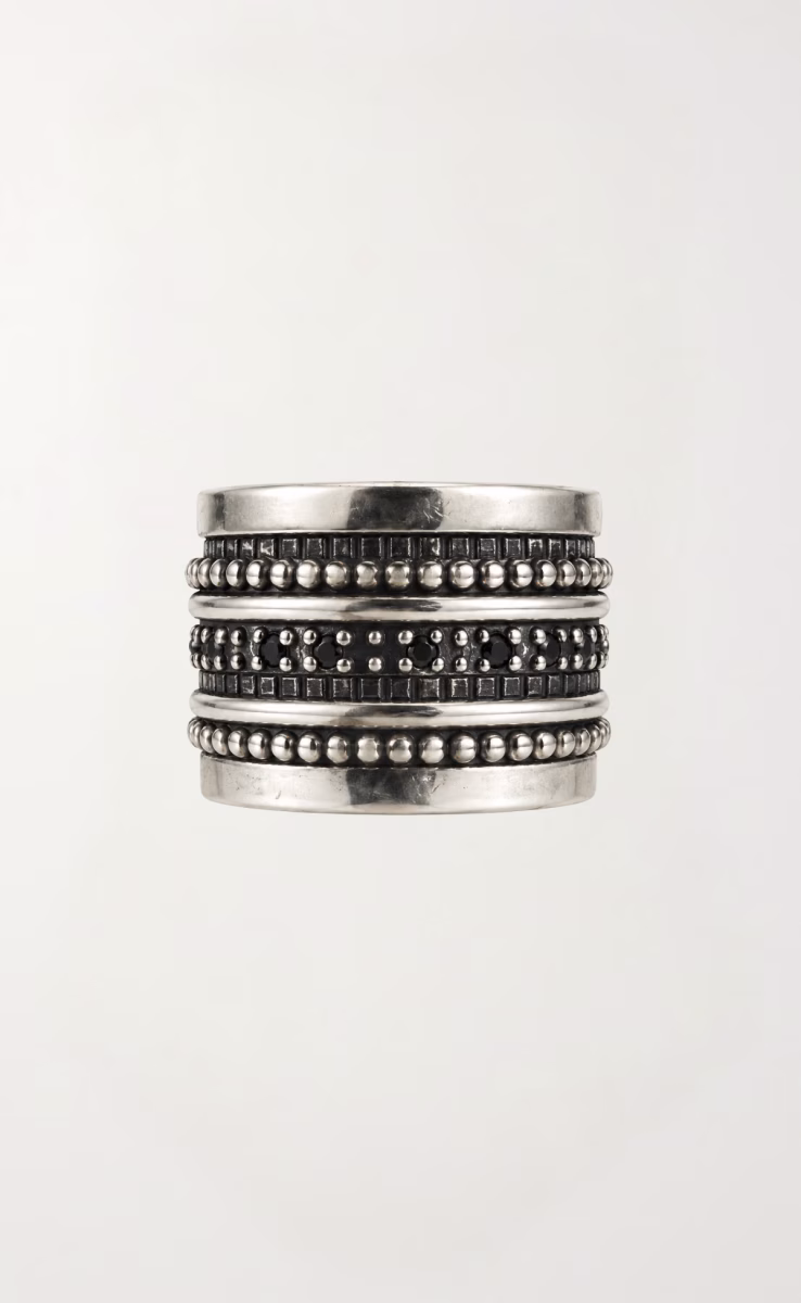 SILVER RING K.AND WITH ZIRCON