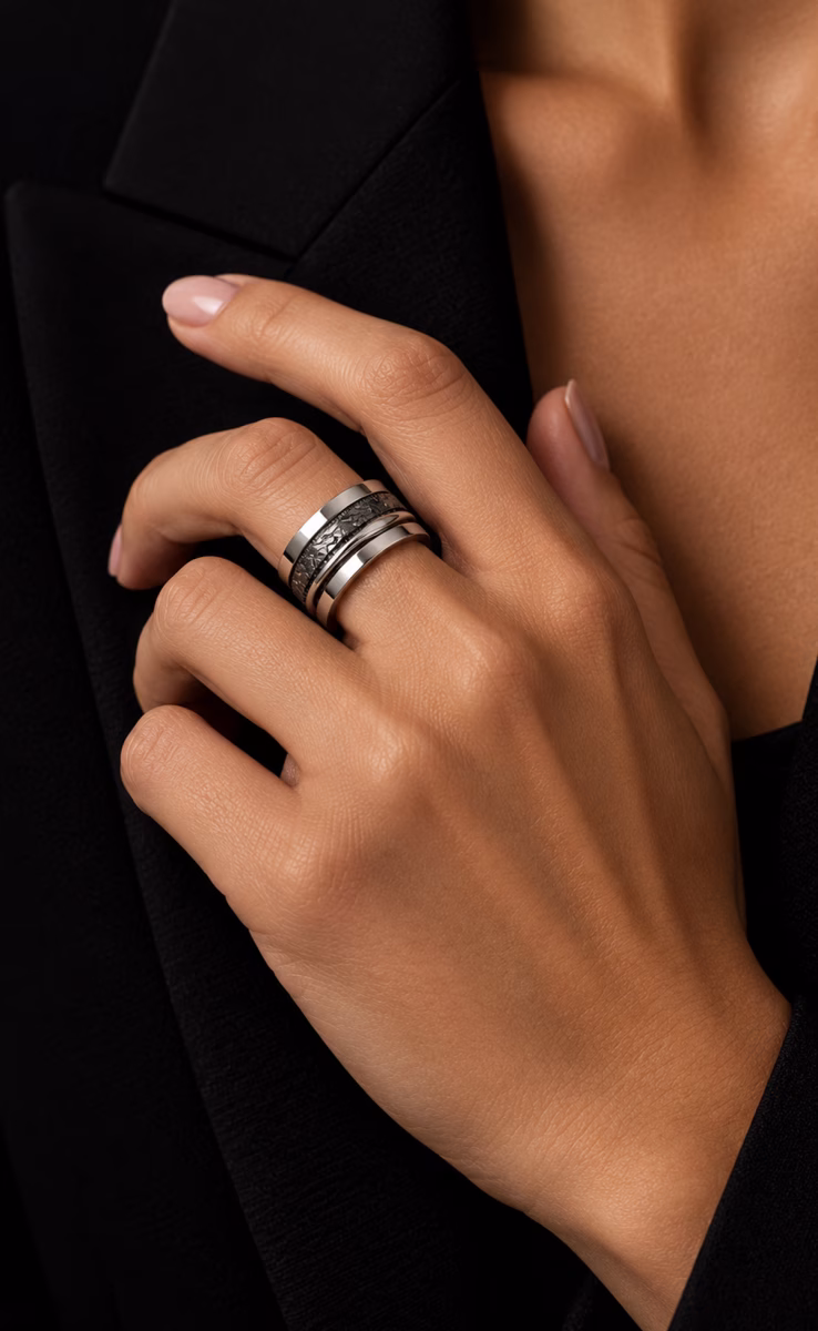 SILVER RING K.AND