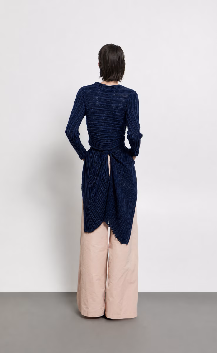 CARDIGAN 2550  FW26/27 LUREX DIANALUX NUIT BLUE