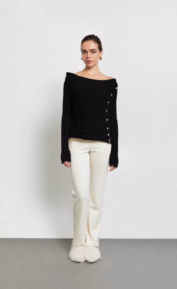 CARDIGAN 5001 FW26/27 BLACK