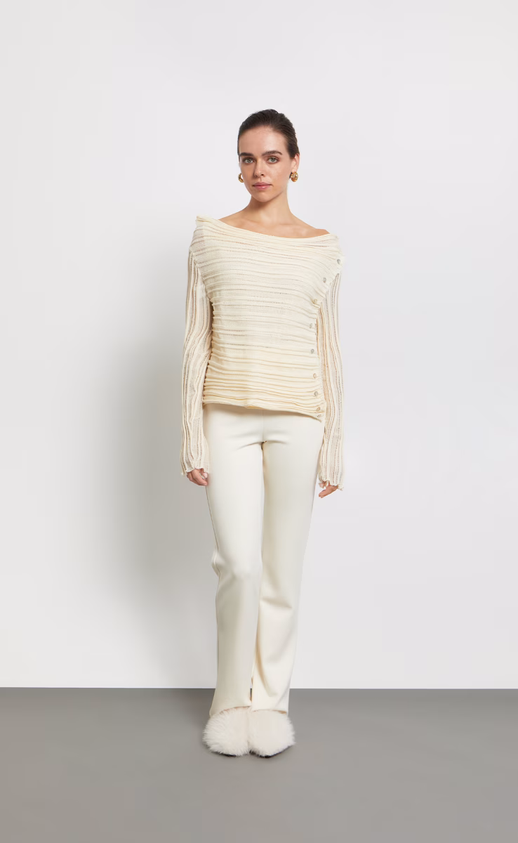 CARDIGAN 5001 FW26/27 ECRU