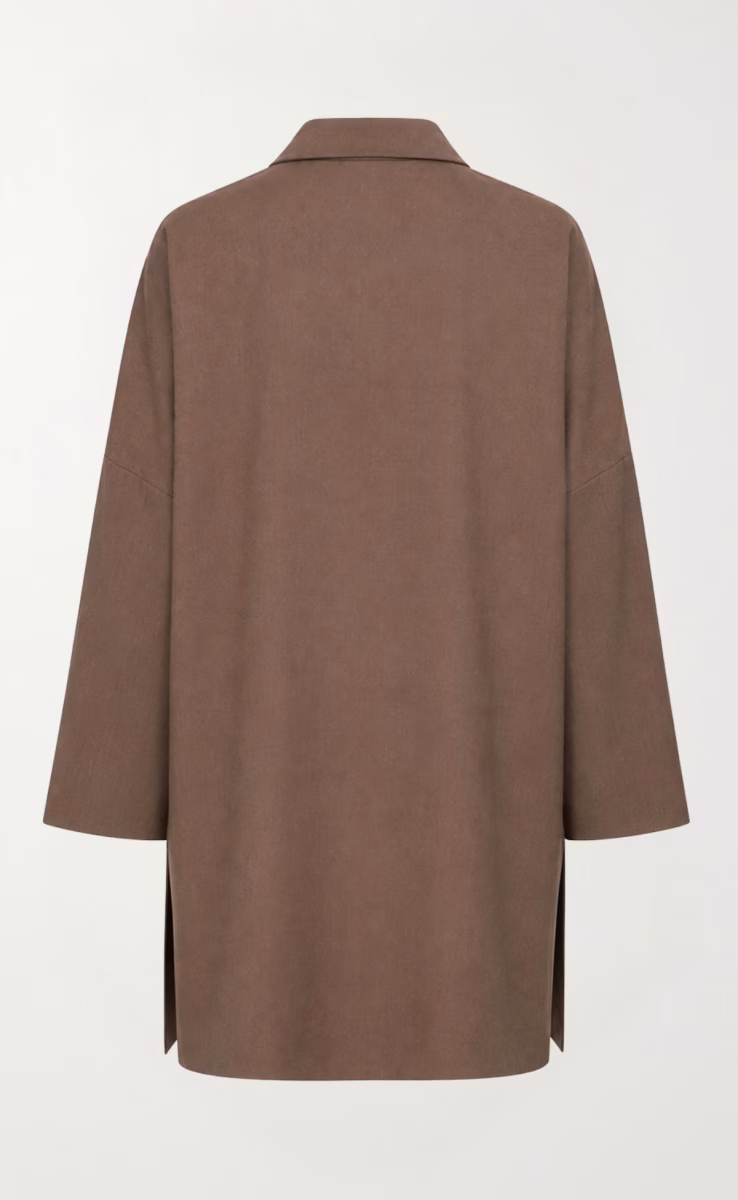 OVERSIZED BLAZERS W26225 MOCHA MELANGE