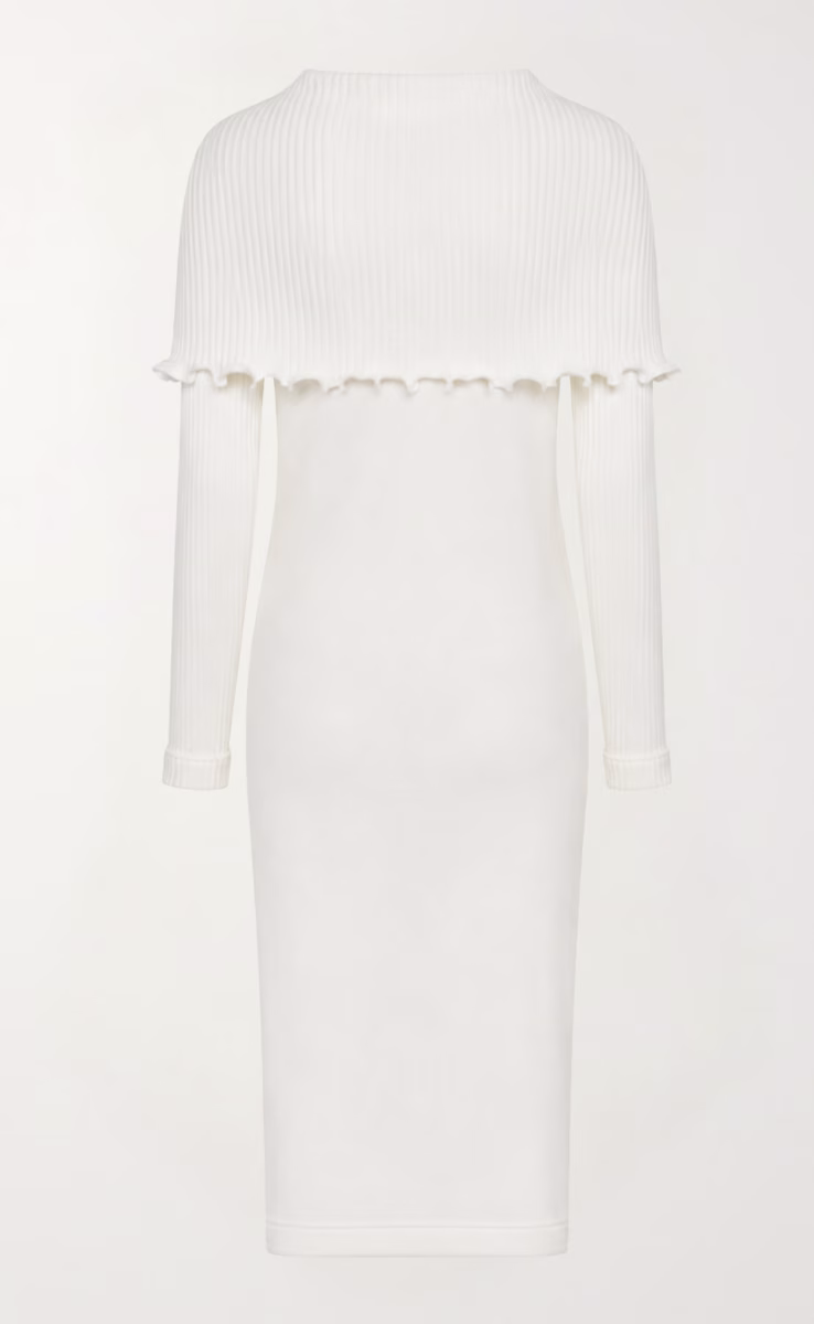 LONGSLEEVE DRESS W26242 OFF WHITE