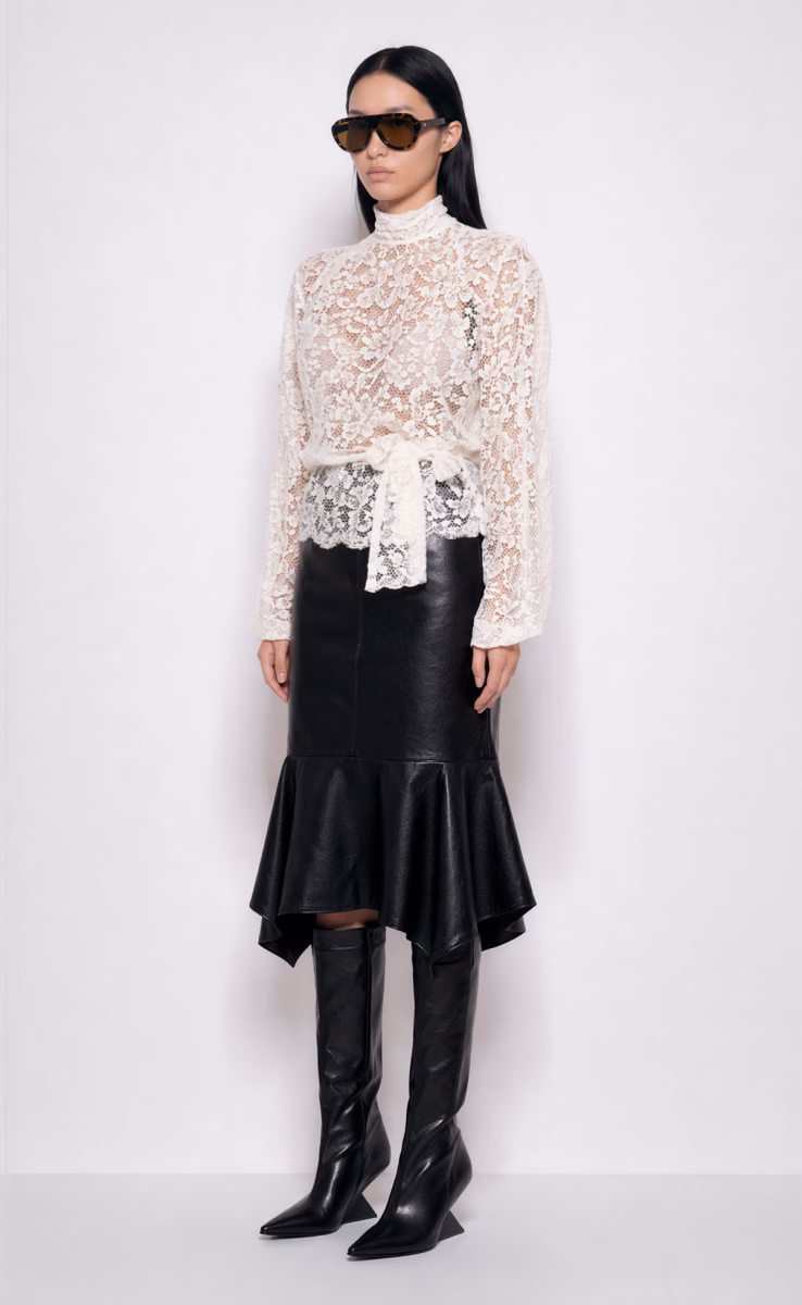 SABINE LEATHER SKIRT