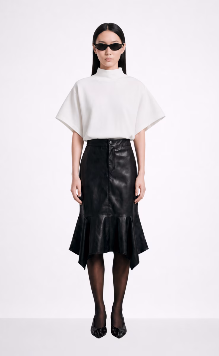 SABINE LEATHER SKIRT