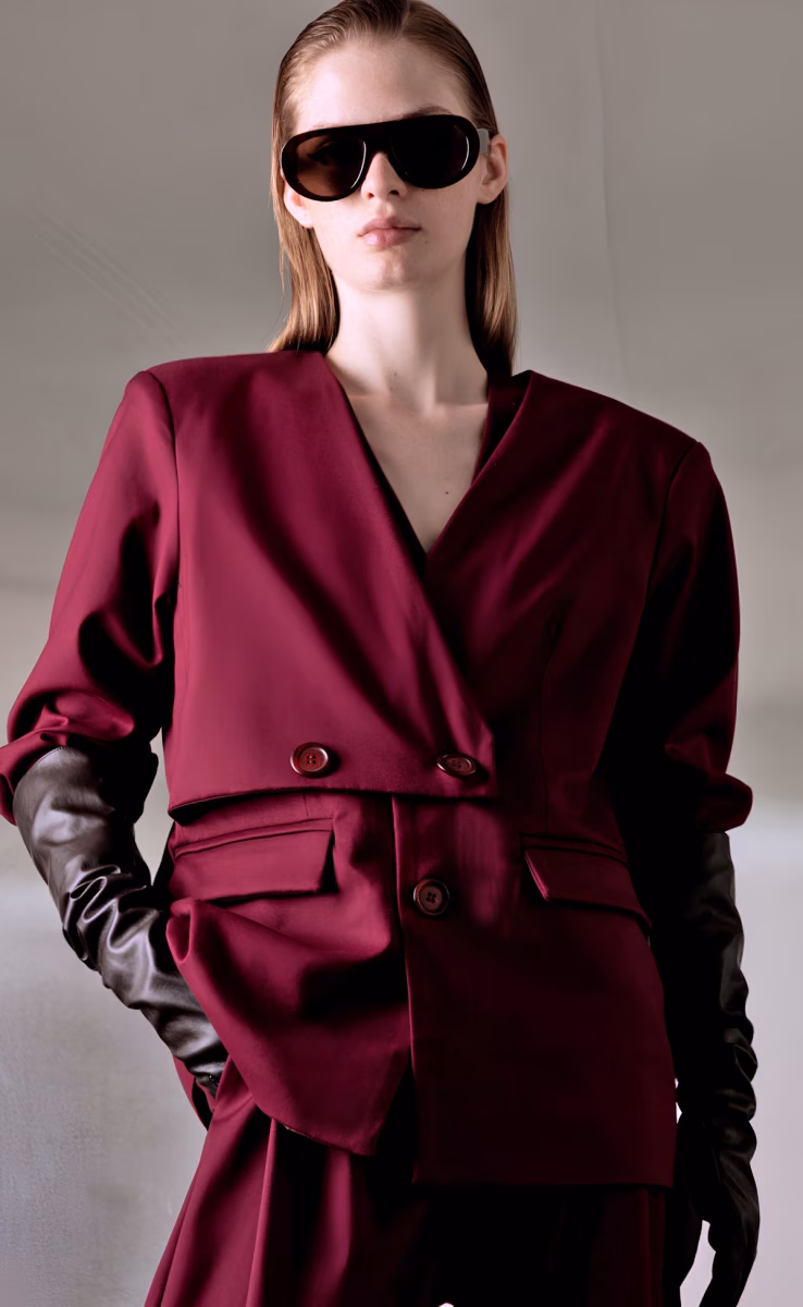 POEM BORDEAUX BLAZER