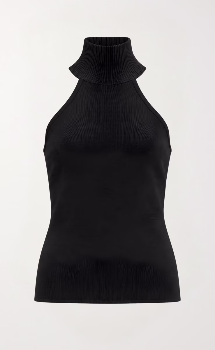 HEAVEN KNITTED TOP BLACK