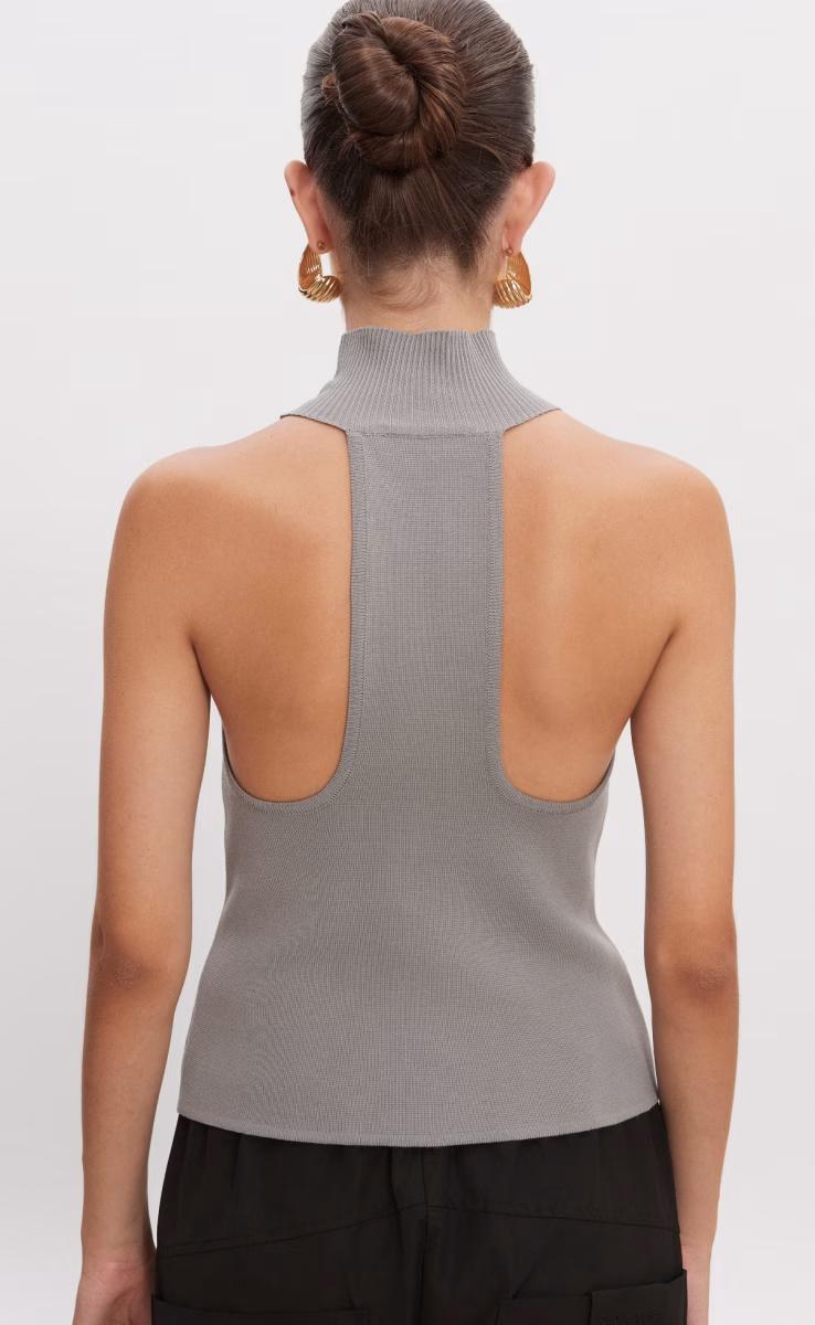 HEAVEN KNITTED TOP GREY