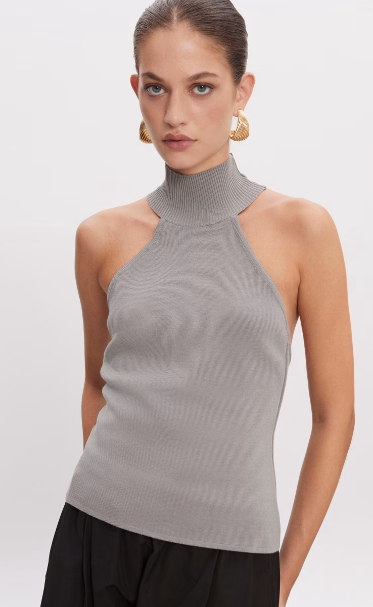 HEAVEN KNITTED TOP GREY