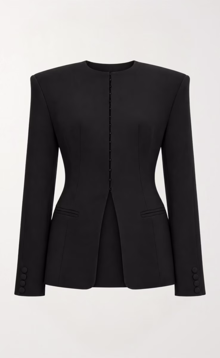 HOURGLASS BLAZER BLACK