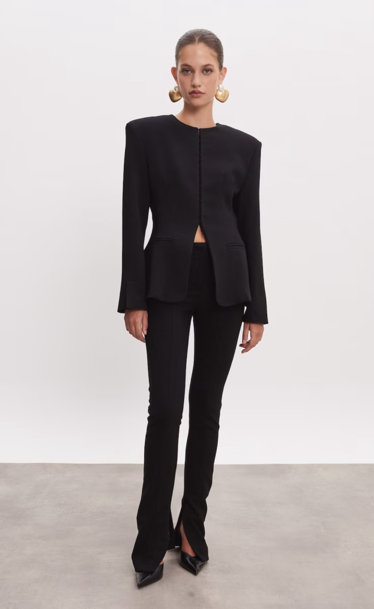 HOURGLASS BLAZER BLACK