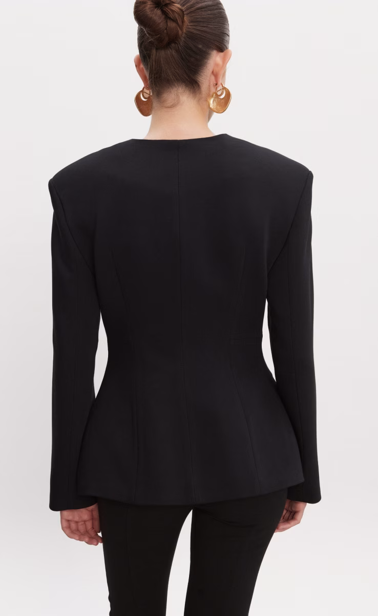 HOURGLASS BLAZER BLACK