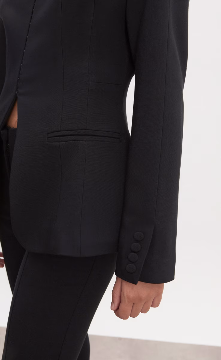 HOURGLASS BLAZER BLACK