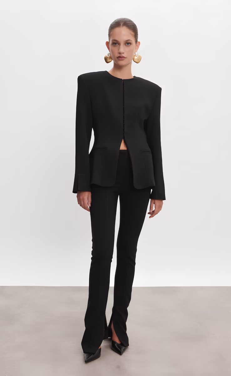 HOURGLASS SKINNY TROUSERS BLACK