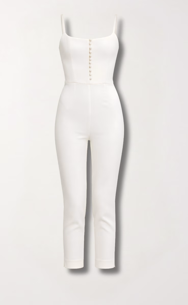 CALIFORNIA CAPRI JUMPSUITT OFF WHITE