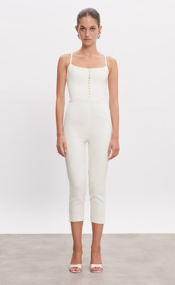 CALIFORNIA CAPRI JUMPSUITT OFF WHITE