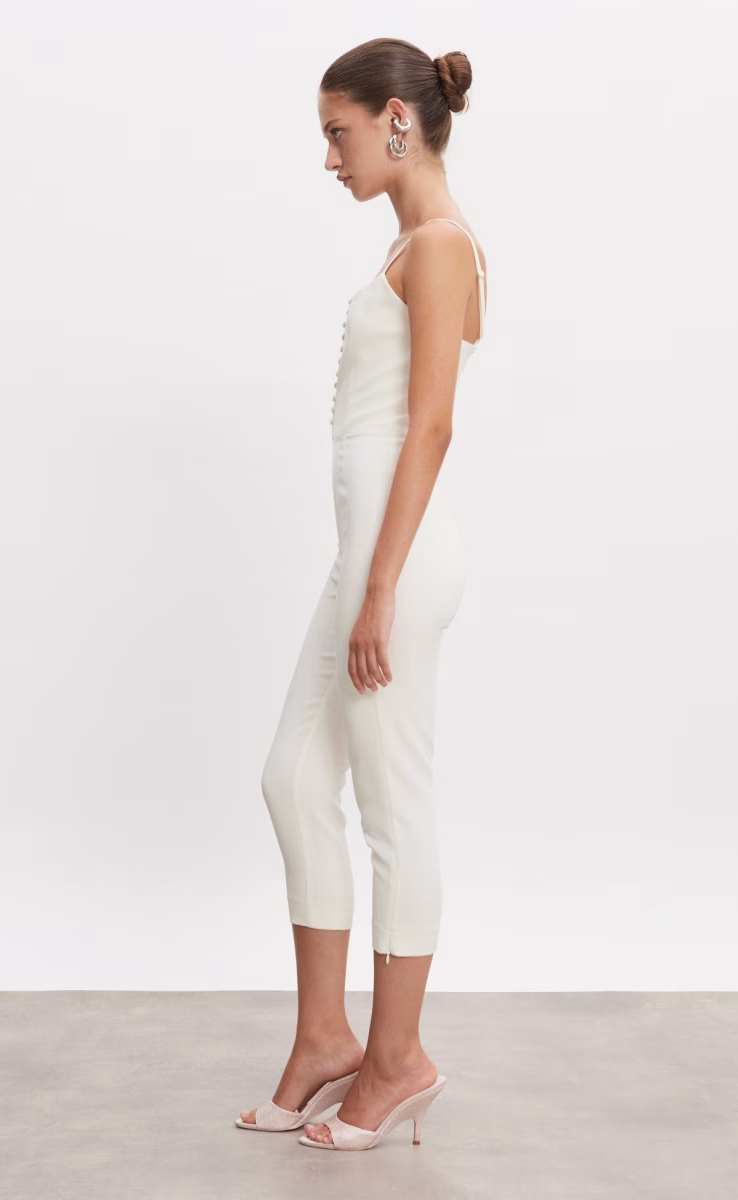 CALIFORNIA CAPRI JUMPSUITT OFF WHITE
