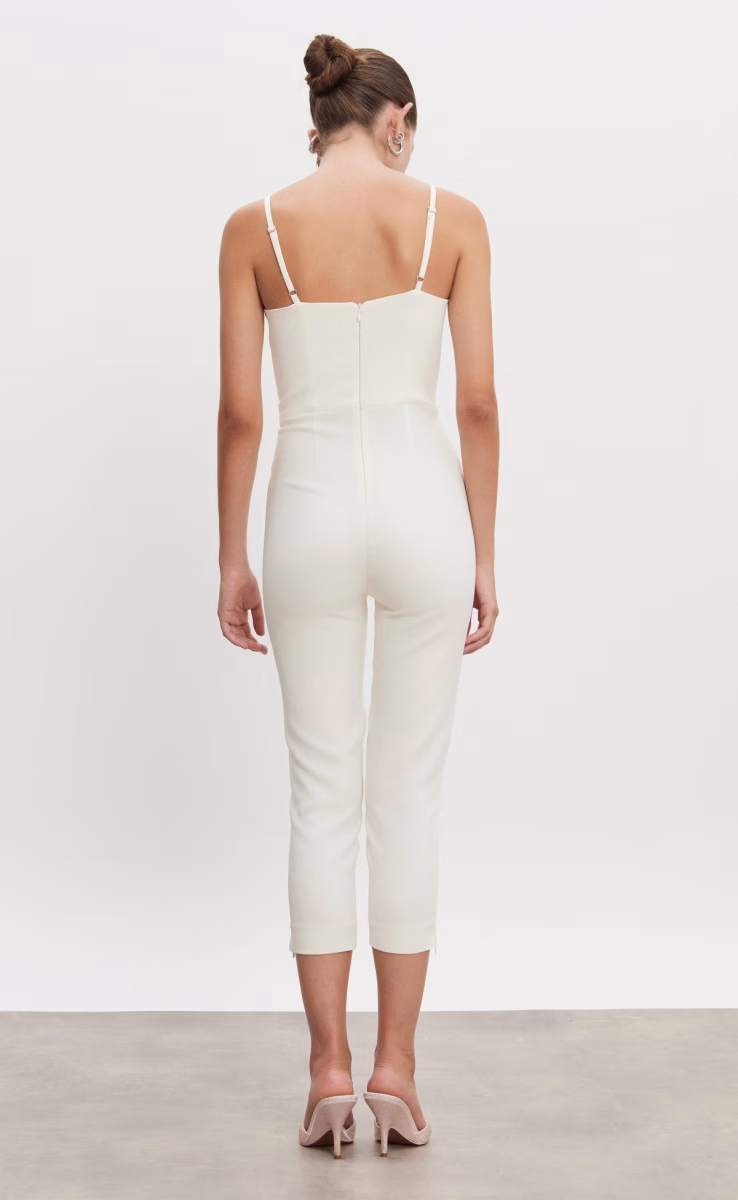 CALIFORNIA CAPRI JUMPSUITT OFF WHITE