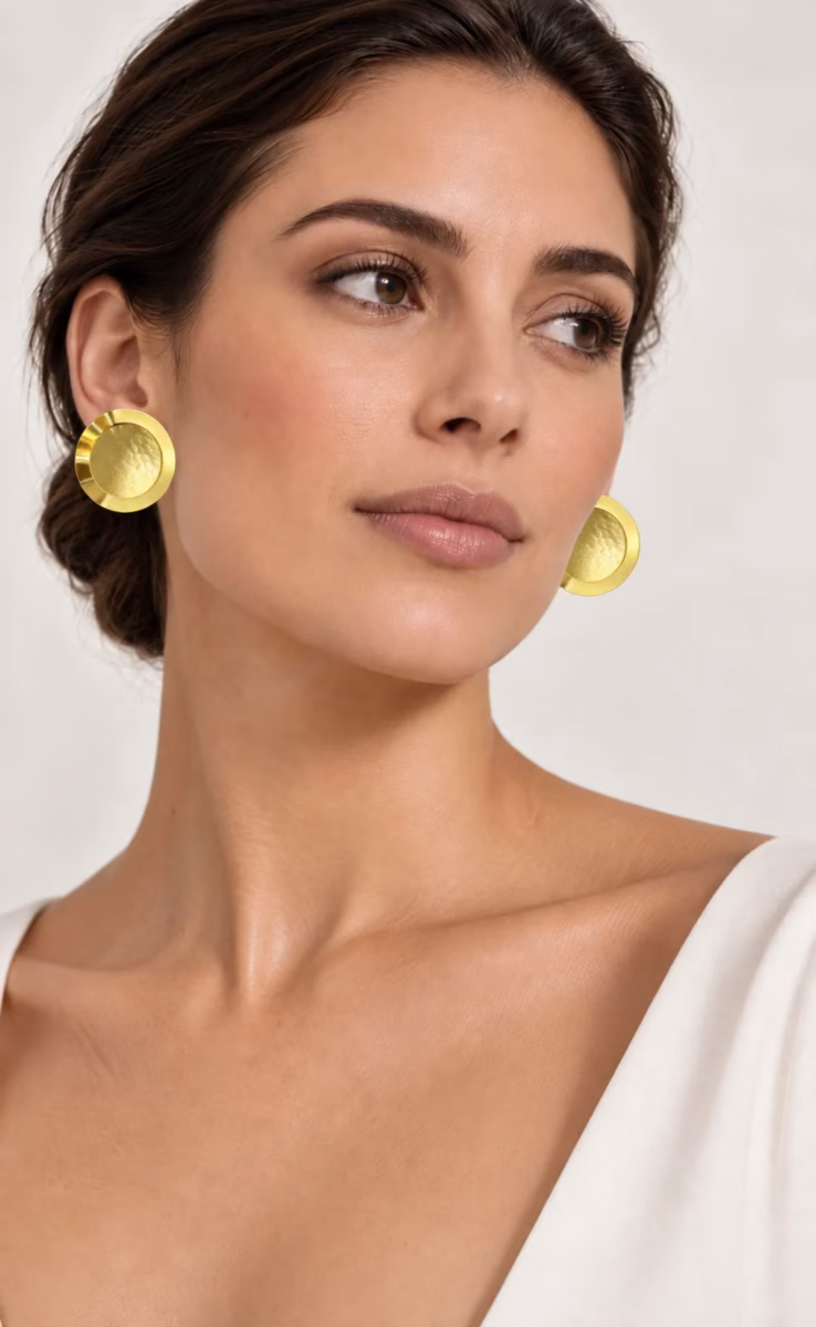 DOUBLE DISCS EARRINGS