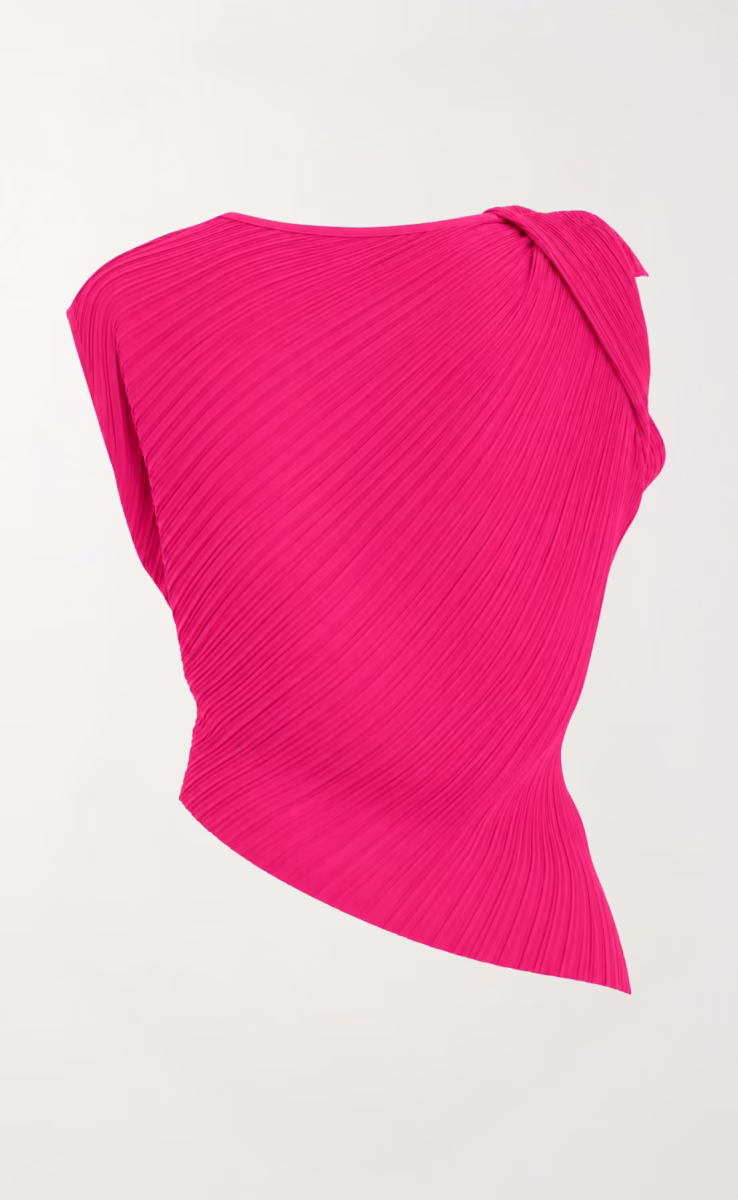 DRAPED TOP AZALEA PINK