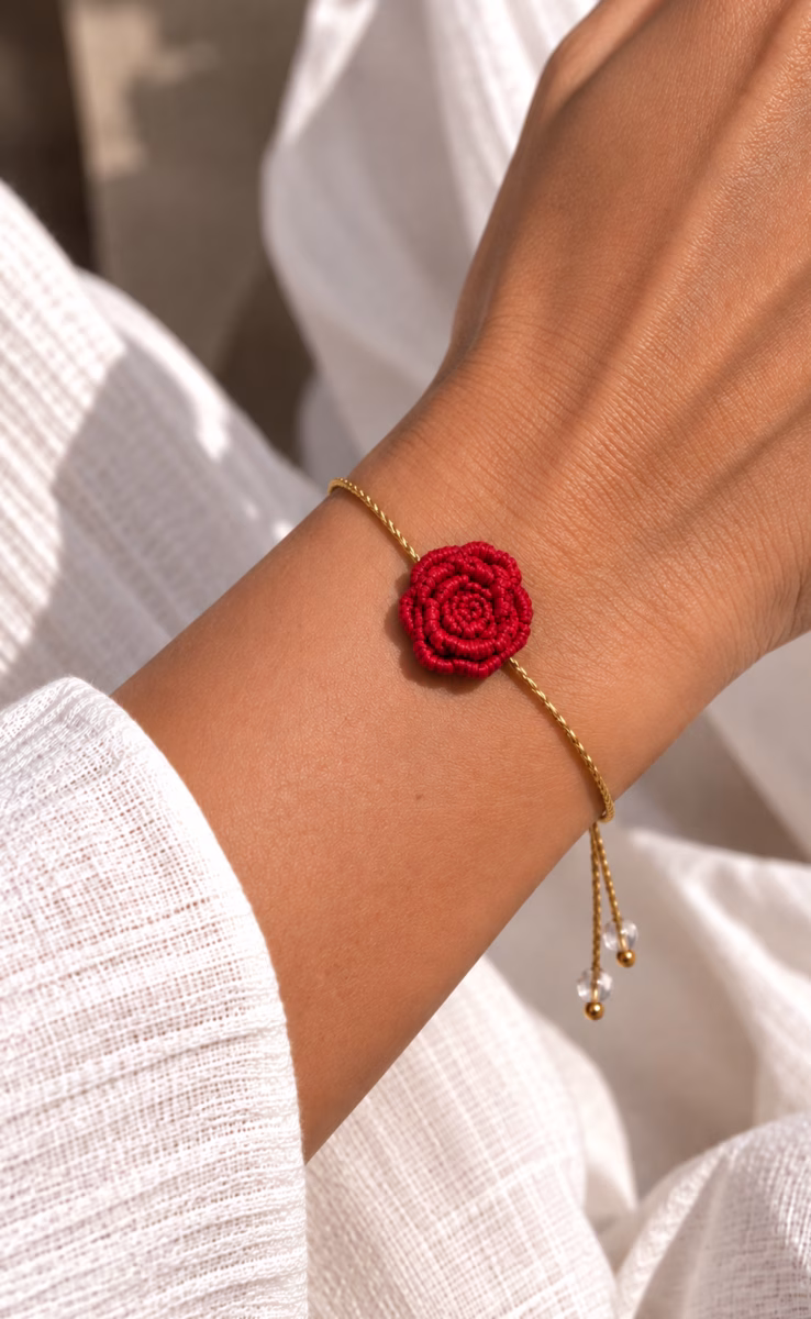 BRACELET ROSE LARGE