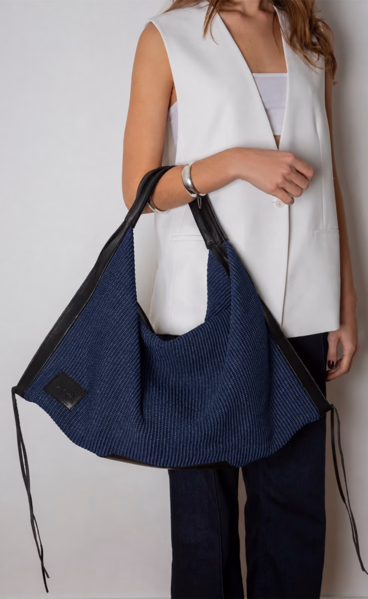 AFETIRIA RAFFIA DARK BLUE
