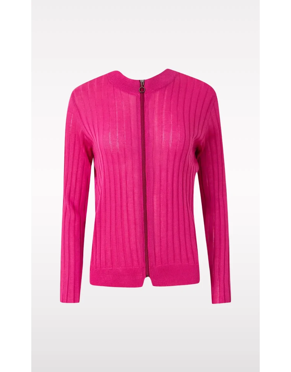 BAMINI KNIT JUMPER ΦΟΥΞΙΑ