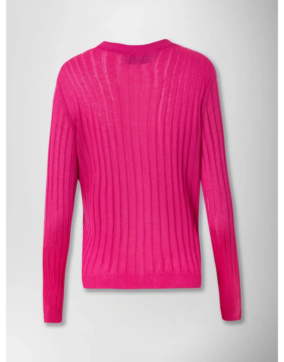 BAMINI KNIT JUMPER ΦΟΥΞΙΑ