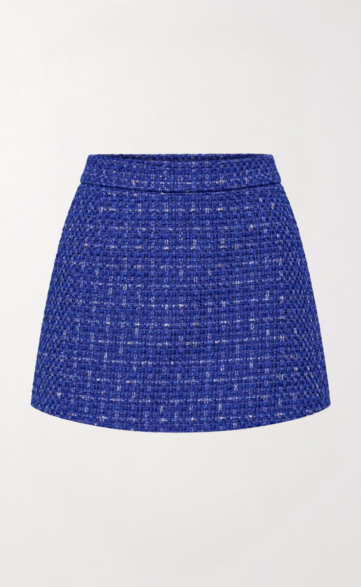 SOREL TWEED SKORT MULTI BLUE